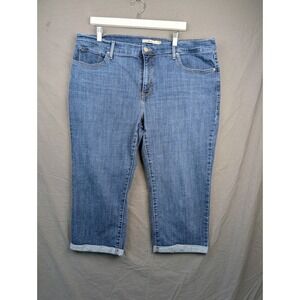 Levis 311 Shaping Skinny Capri Jeans Medium Wash Plus Size 20